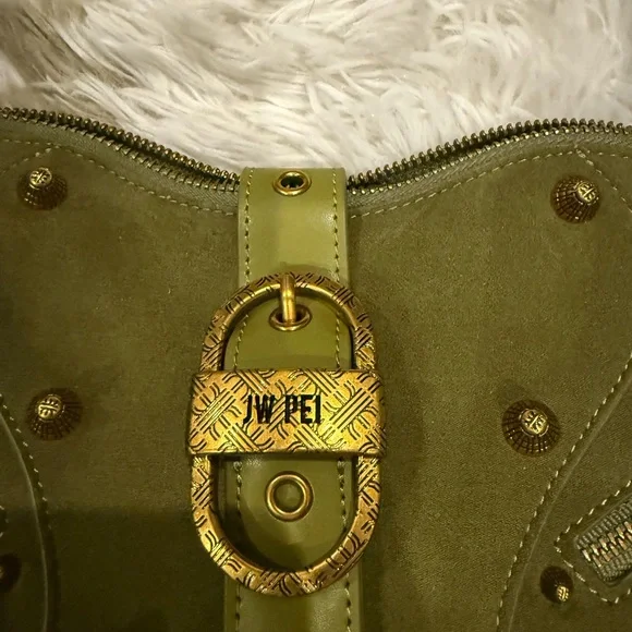 JW PEI GREEN SUEDE BAG - Picture 2 of 10
